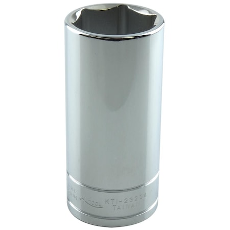 K-Tool International 1/2" Drive, 1-1/16" SAE Socket, 6 Points, Deep 6Pt, Chrome 1-1/16 KTI-23234